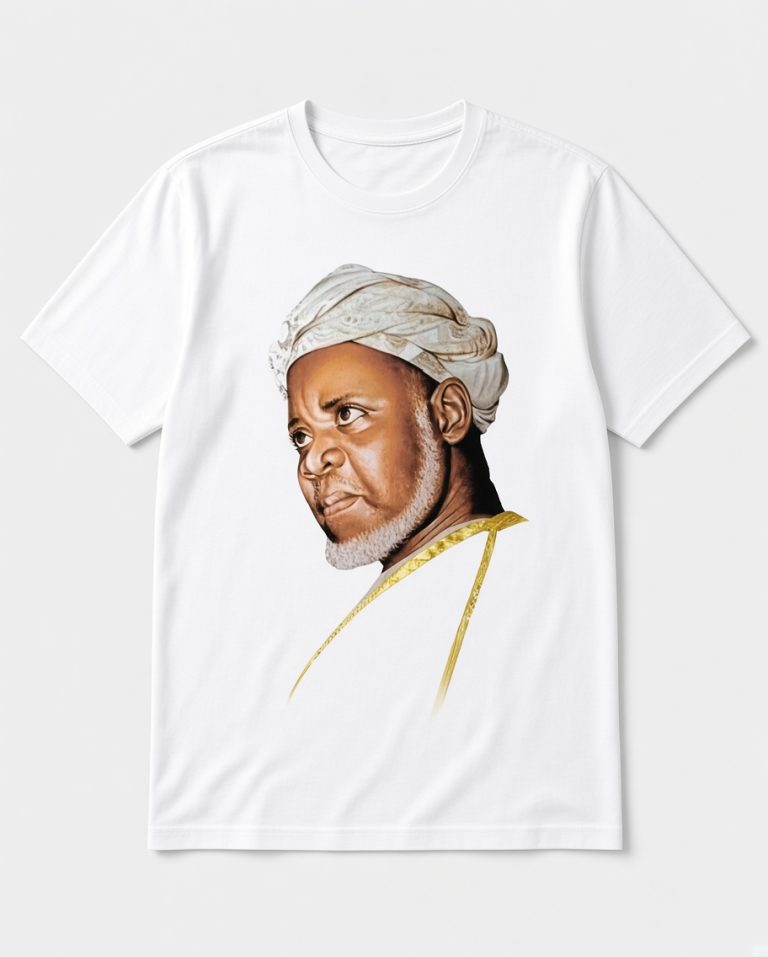 Sheikh Ibrahim Niasse Heritage T-Shirt – Premium Islamic Portrait Tee