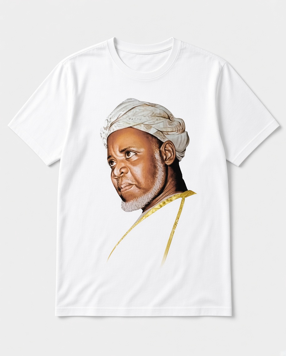 Sheikh Ibrahim Niasse Heritage T-Shirt – Premium Islamic Portrait Tee